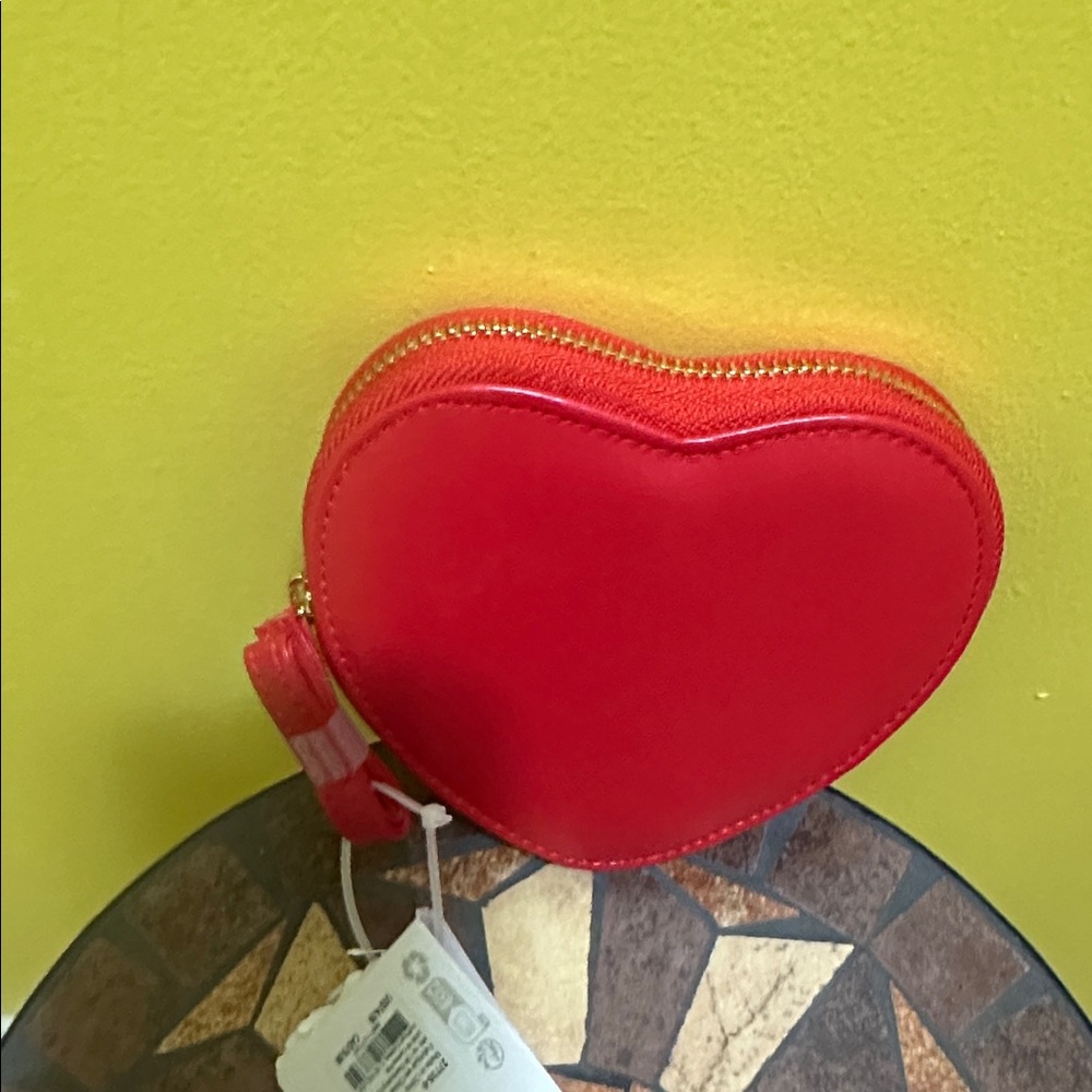 Claire's Red Heart-Shaped Wristlet
